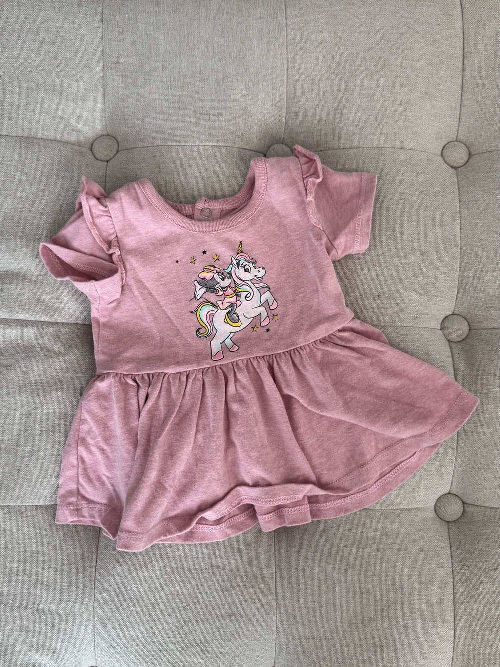 DISNEY BABY Minnie Mouse Unicorn Dress — 0-3 months